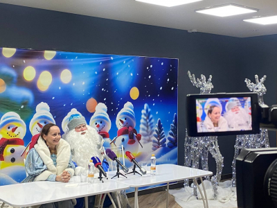 Пресс-конференция Деда Мороза и Снегурочки!